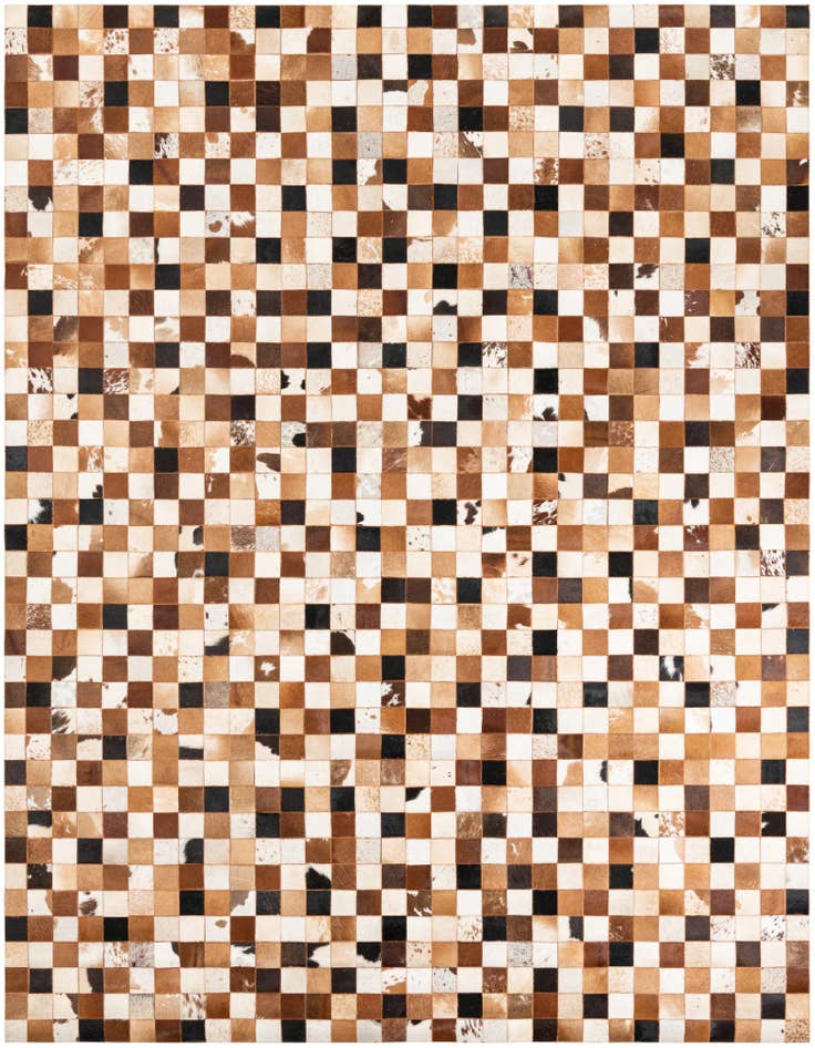 Detail image of 8' x 10' Cowhide Leather Rug