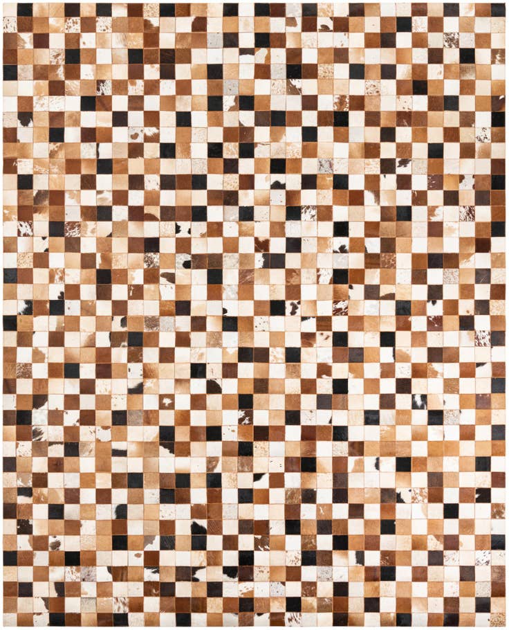 Detail image of 8' x 10' Cowhide Leather Rug