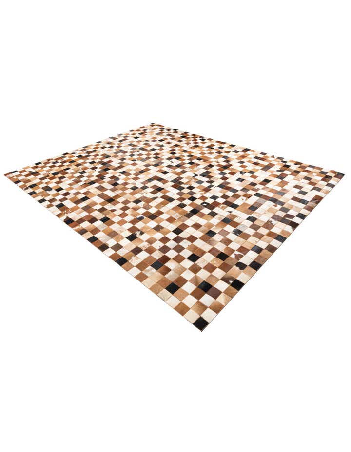 8' x 10' Cowhide Leather Rug