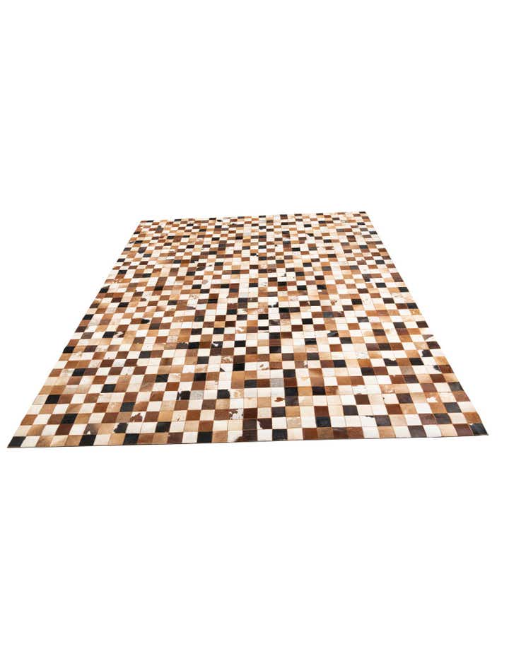 8' x 10' Cowhide Leather Rug