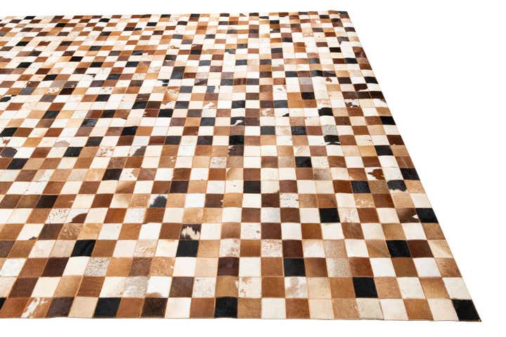 8' x 10' Cowhide Leather Rug