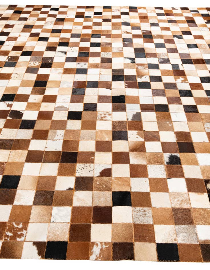 Detail image of 8' x 10' Cowhide Leather Rug