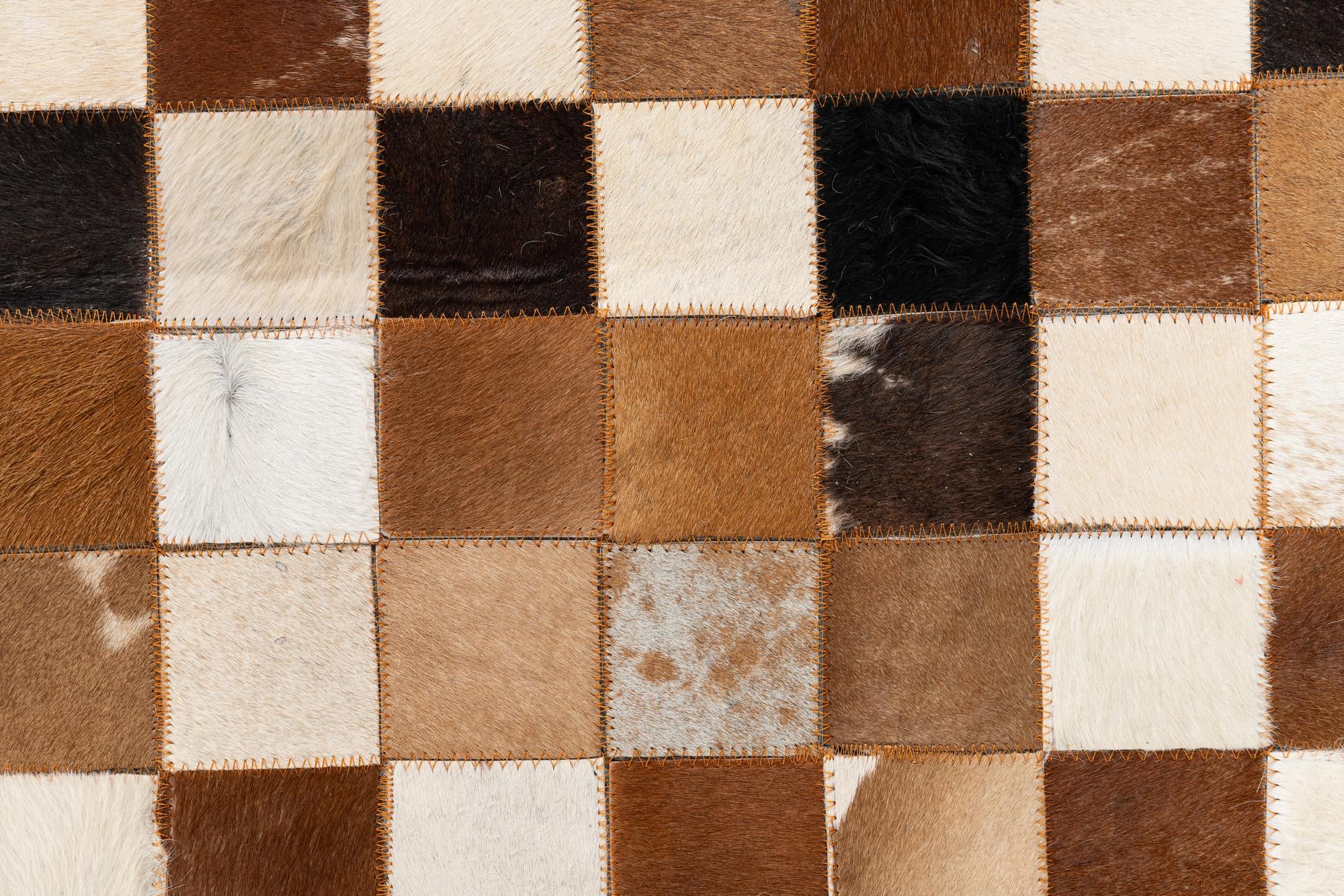 8' x 10' Cowhide Leather Rug