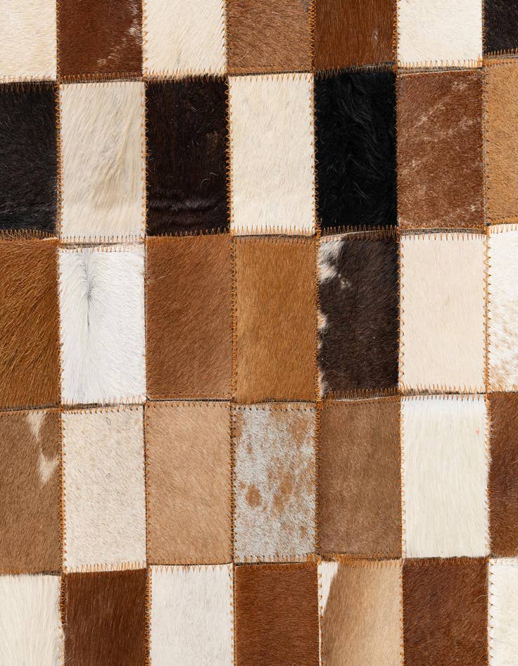 Detail image of 8' x 10' Cowhide Leather Rug