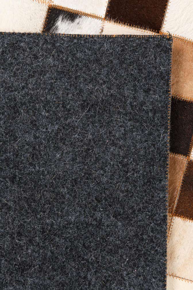 8' x 10' Cowhide Leather Rug