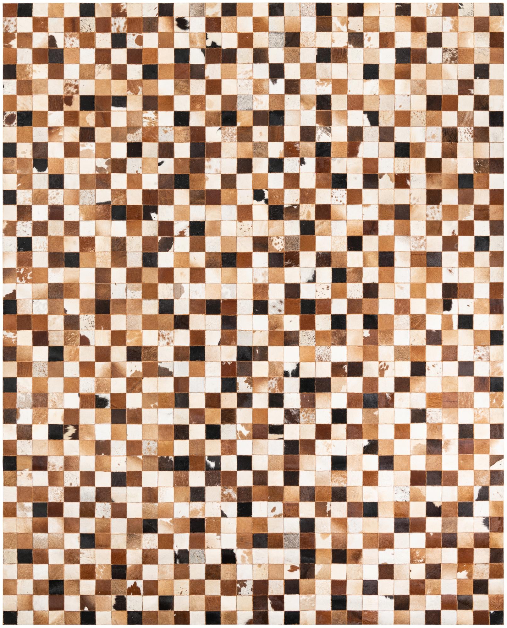 8' x 10' Cowhide Leather Rug