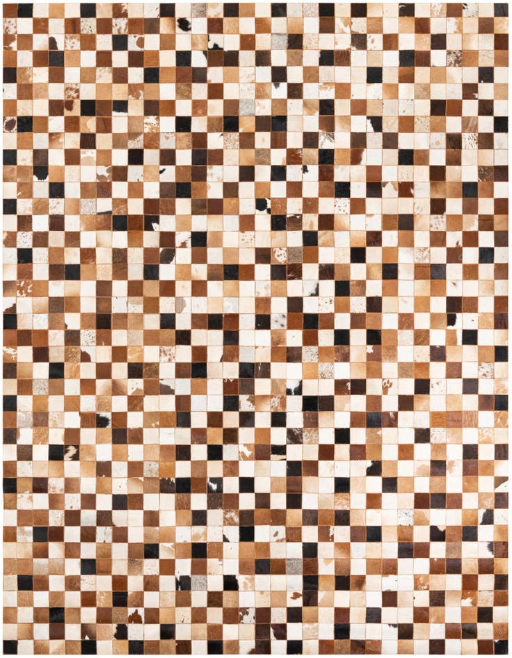 Detail image of 8' x 10' Cowhide Leather Rug