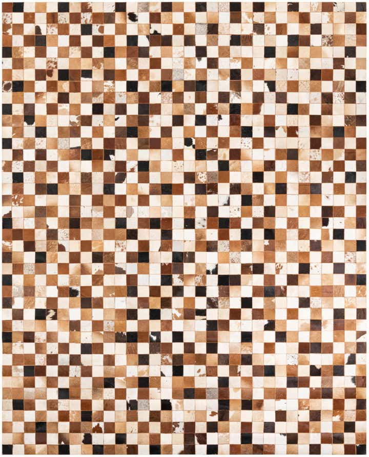 8' x 10' Cowhide Leather Rug
