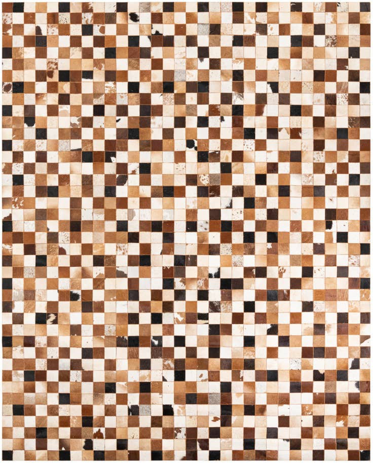 Detail image of 8' x 10' Cowhide Leather Rug