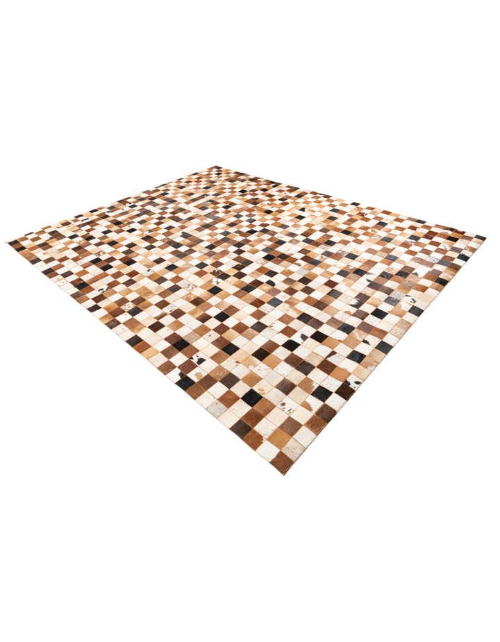 8' x 10' Cowhide Leather Rug