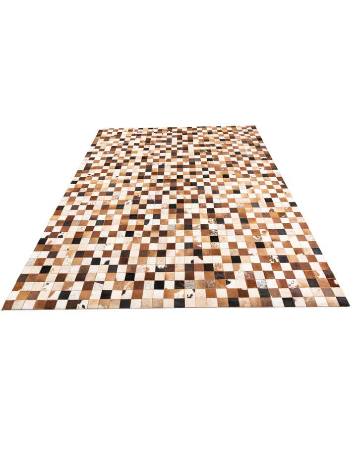 8' x 10' Cowhide Leather Rug