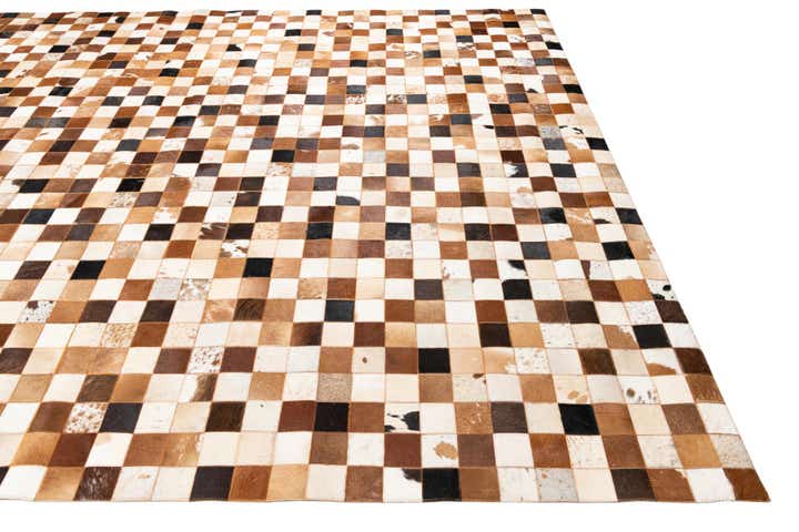 8' x 10' Cowhide Leather Rug