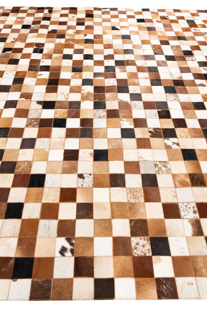 8' x 10' Cowhide Leather Rug