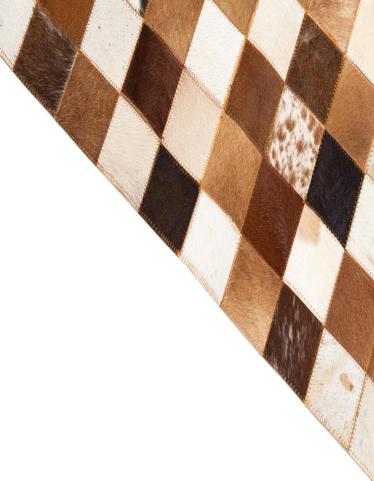 Detail image of 8' x 10' Cowhide Leather Rug