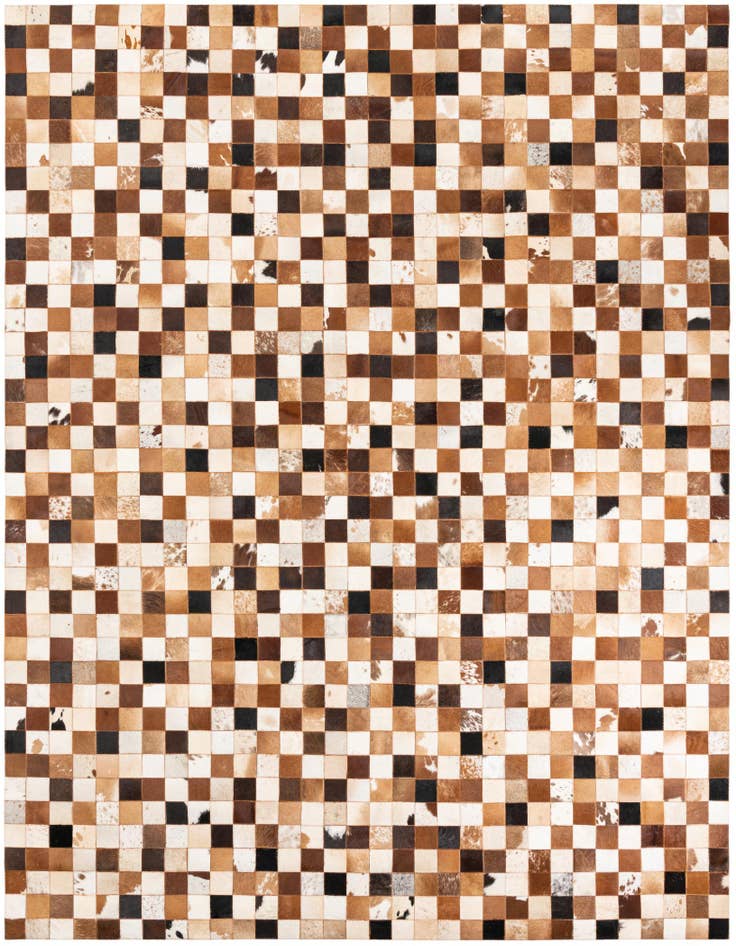 Detail image of 8' x 10' Cowhide Leather Rug