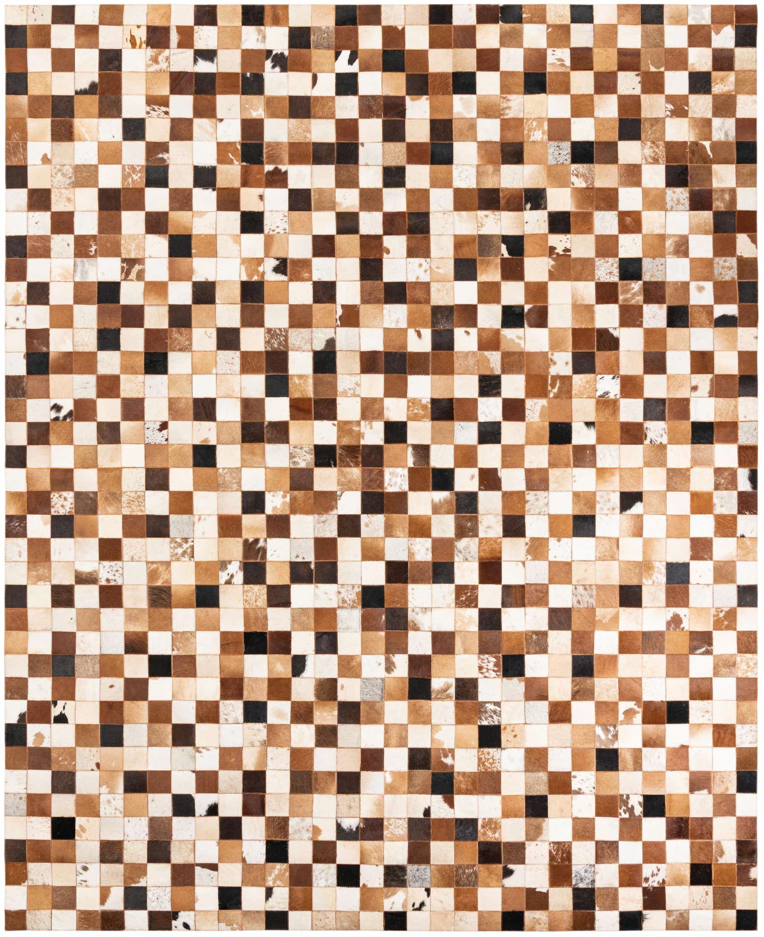 8' x 10' Cowhide Leather Rug