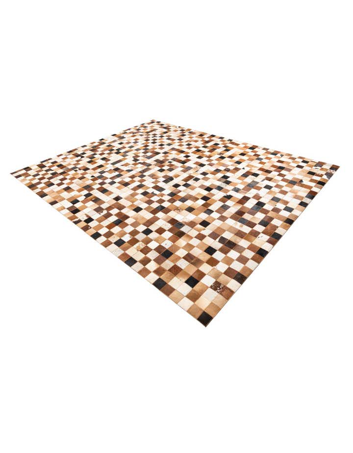 8' x 10' Cowhide Leather Rug