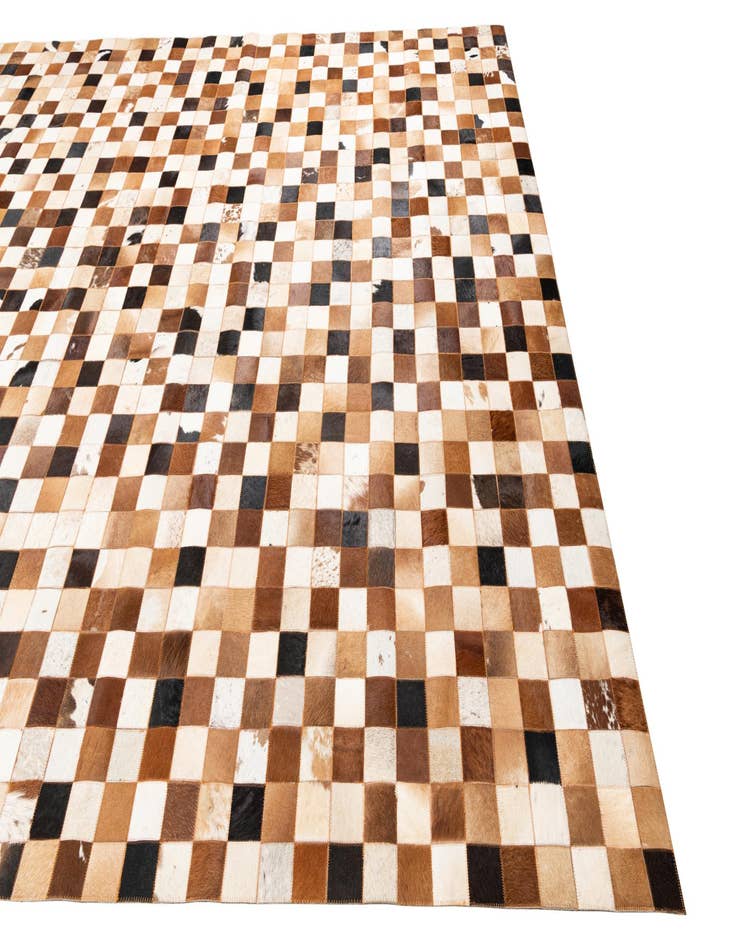 Detail image of 8' x 10' Cowhide Leather Rug