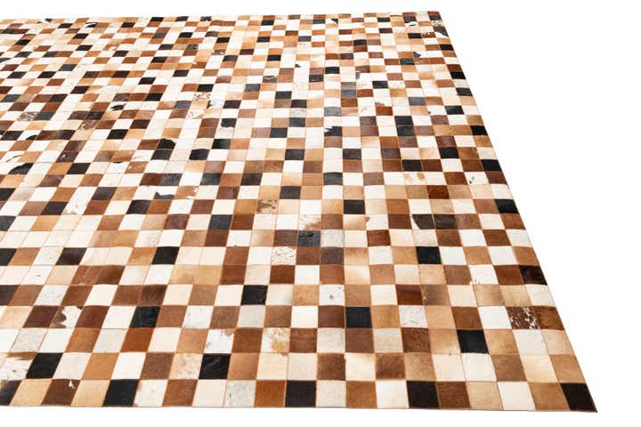 8' x 10' Cowhide Leather Rug