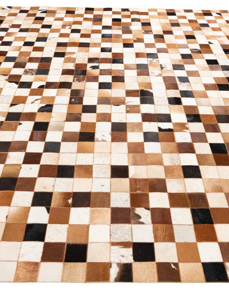 Detail image of 8' x 10' Cowhide Leather Rug