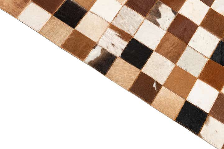 8' x 10' Cowhide Leather Rug
