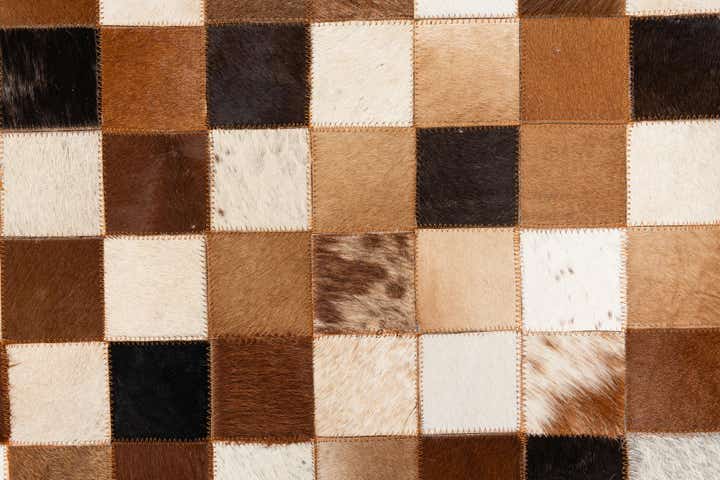 8' x 10' Cowhide Leather Rug