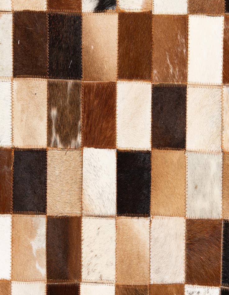 Detail image of 8' x 10' Cowhide Leather Rug