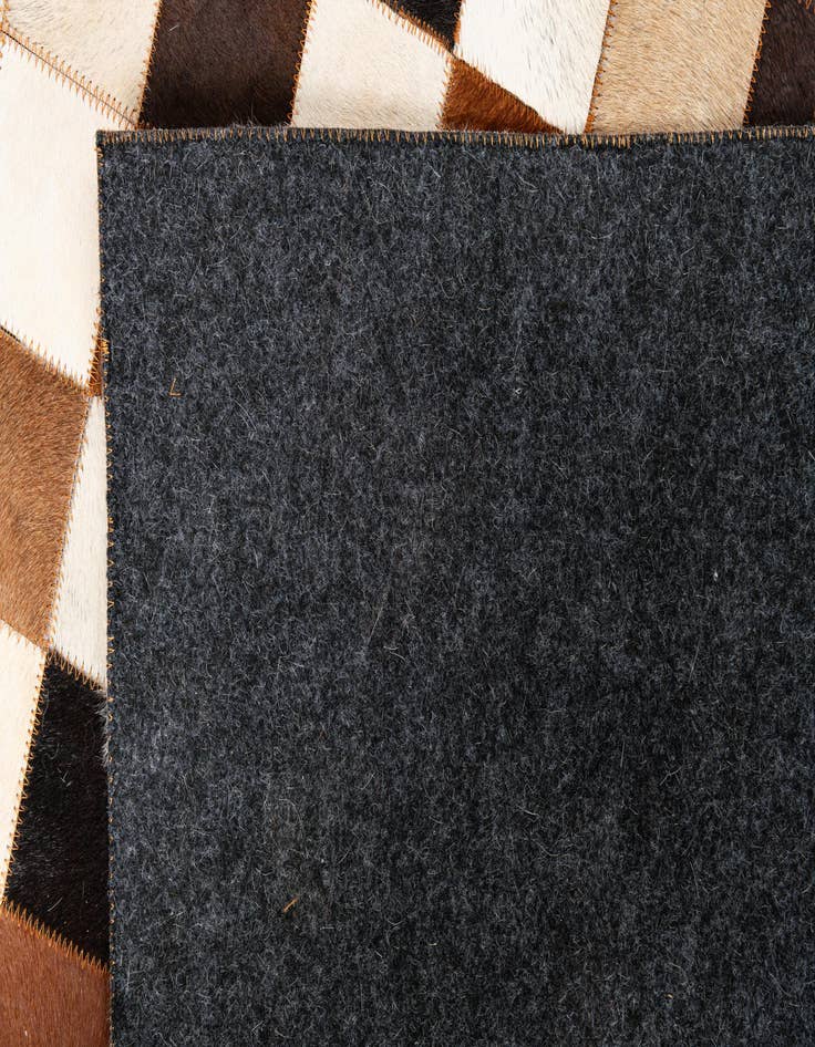 Detail image of 8' x 10' Cowhide Leather Rug