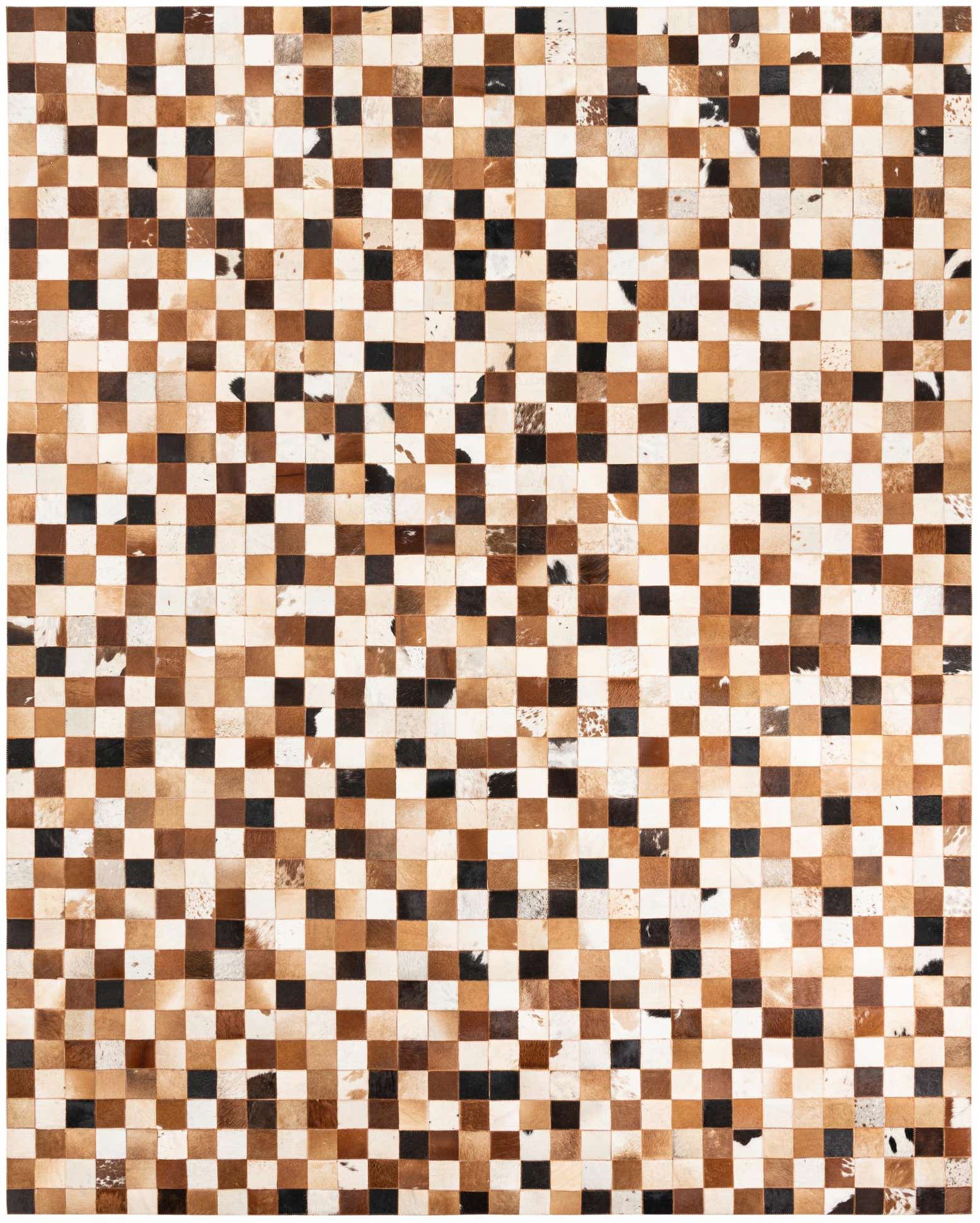 8' x 10' Cowhide Leather Rug