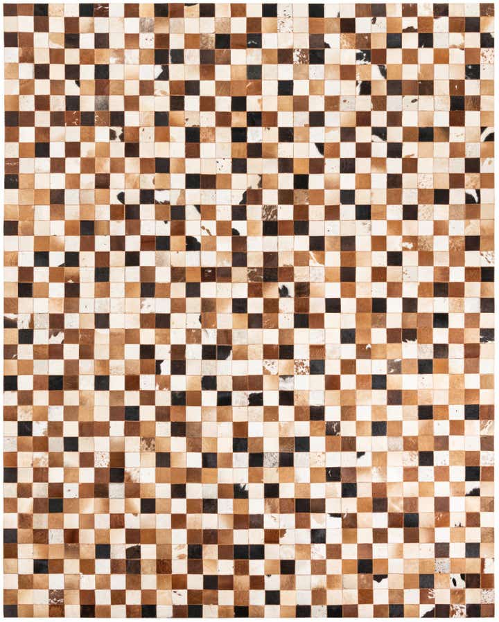 8' x 10' Cowhide Leather Rug
