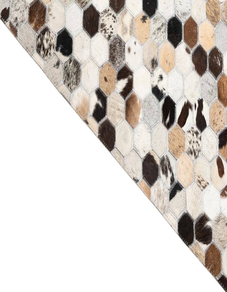 Detail image of 8' x 10' Cowhide Leather Rug