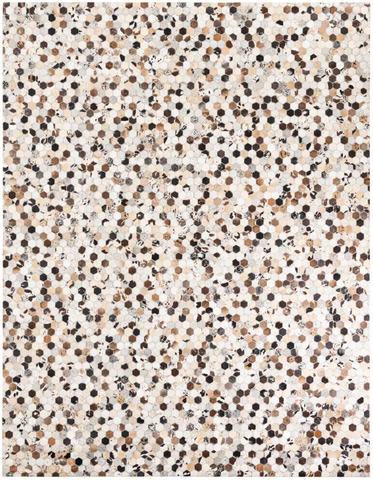 Detail image of 8' x 10' Cowhide Leather Rug