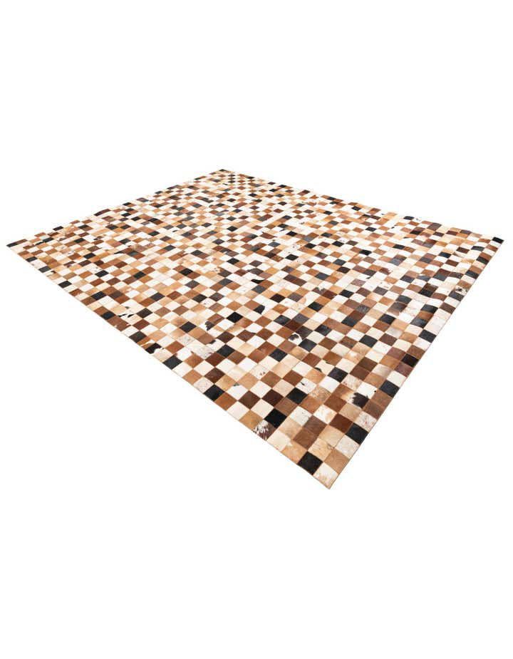 8' x 10' Cowhide Leather Rug