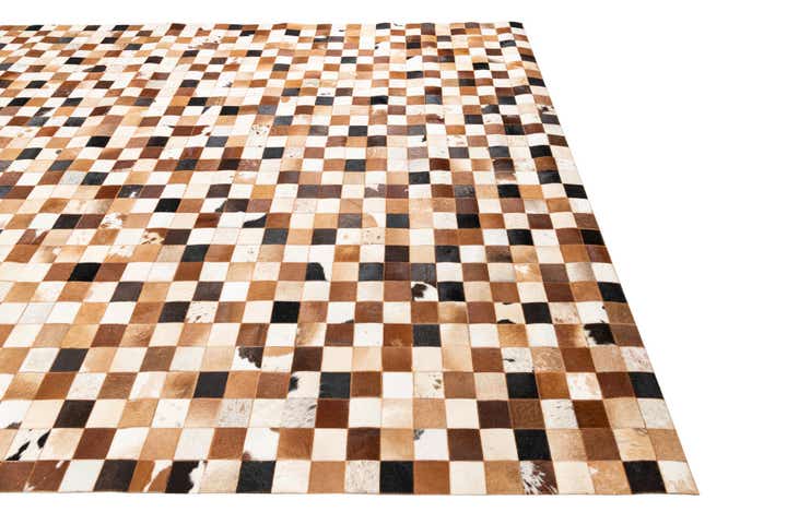 8' x 10' Cowhide Leather Rug