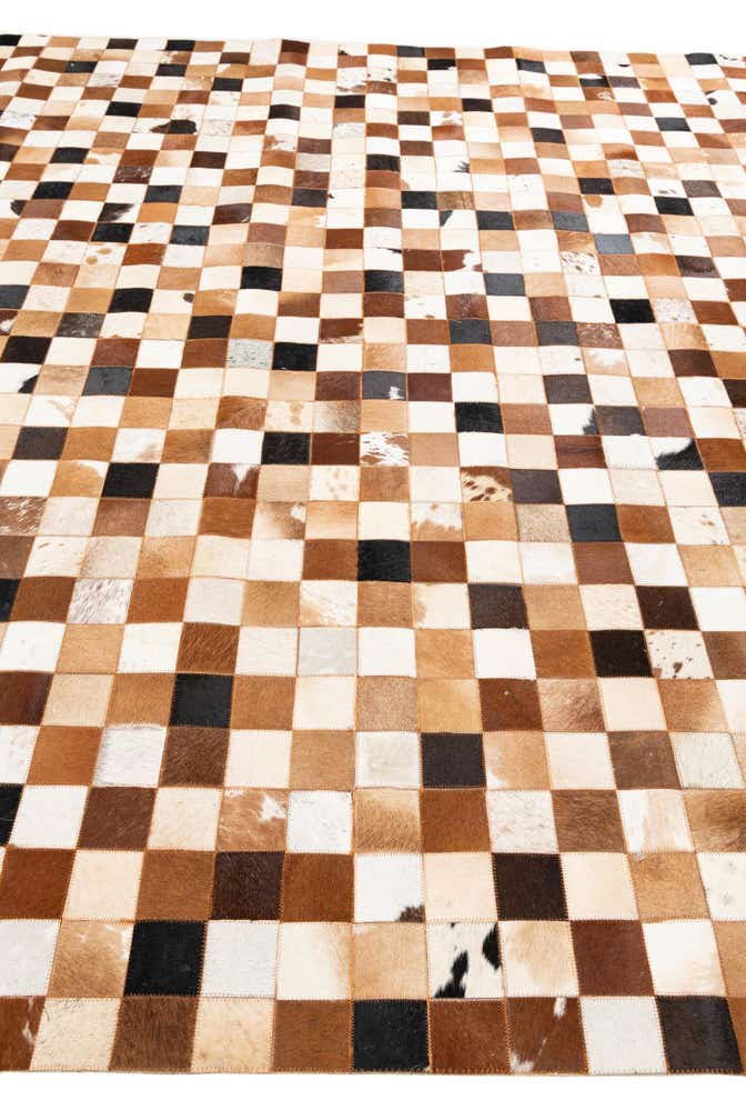 8' x 10' Cowhide Leather Rug