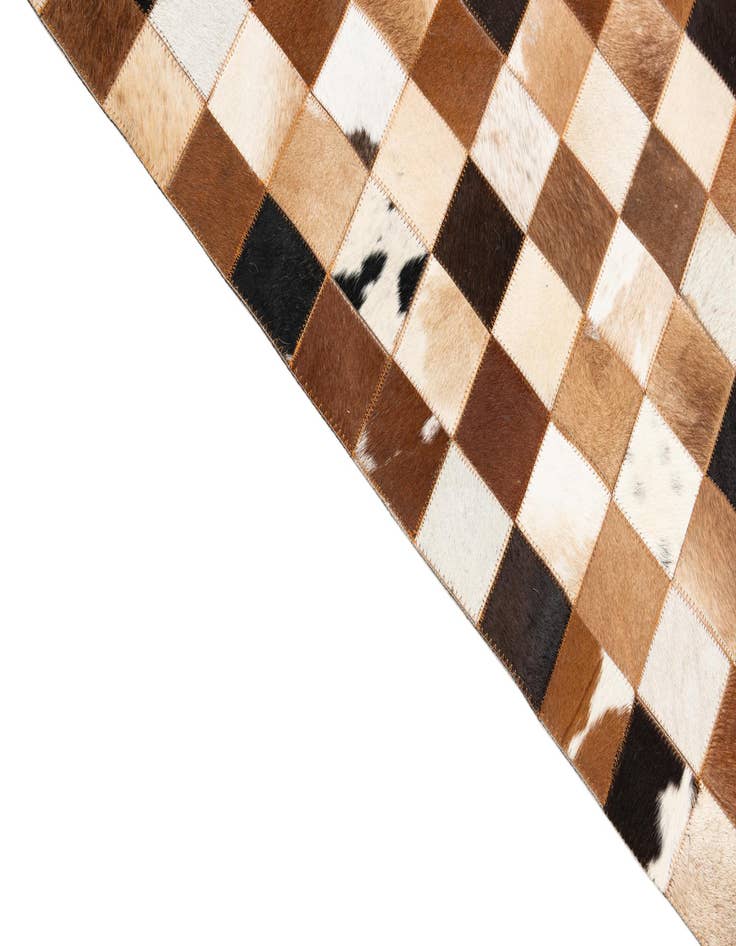 Detail image of 8' x 10' Cowhide Leather Rug