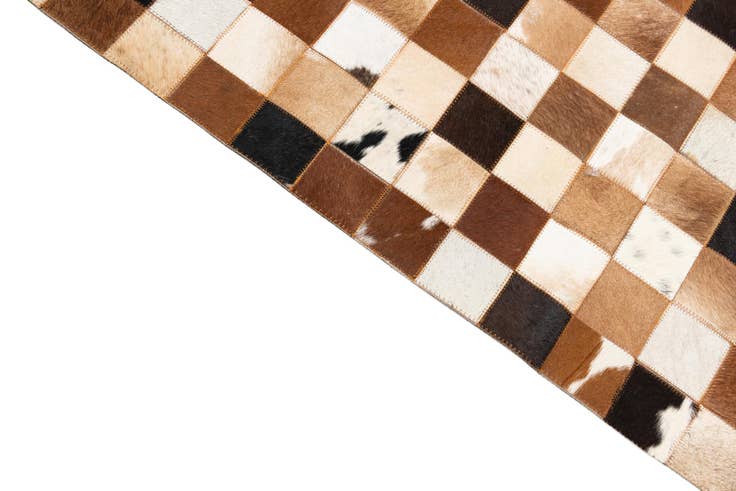 Detail image of 8' x 10' Cowhide Leather Rug