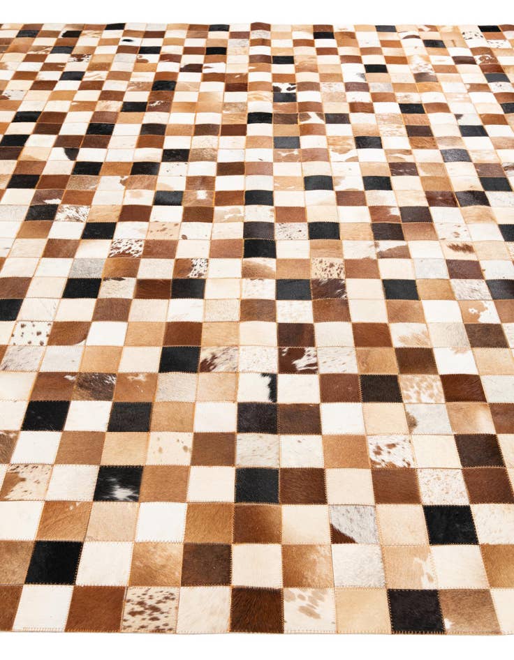 Detail image of 8' x 10' Cowhide Leather Rug