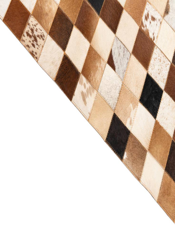 Detail image of 8' x 10' Cowhide Leather Rug