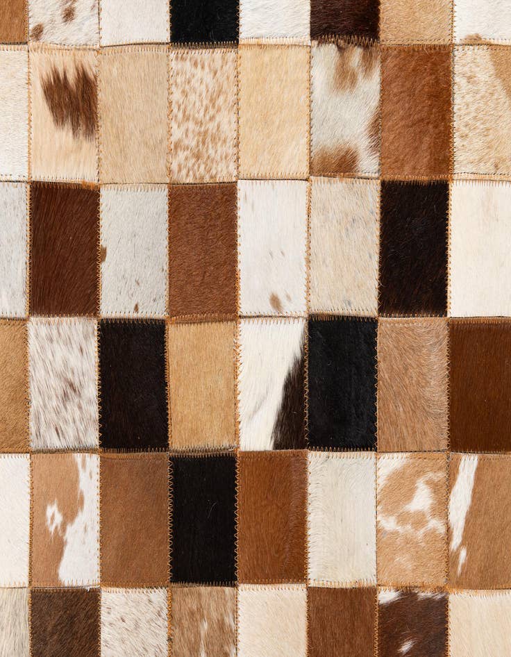 Detail image of 8' x 10' Cowhide Leather Rug