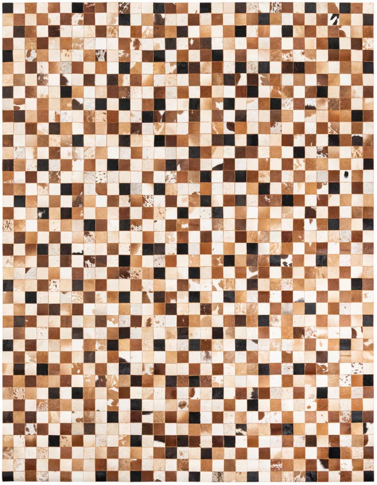 Detail image of 8' x 10' Cowhide Leather Rug