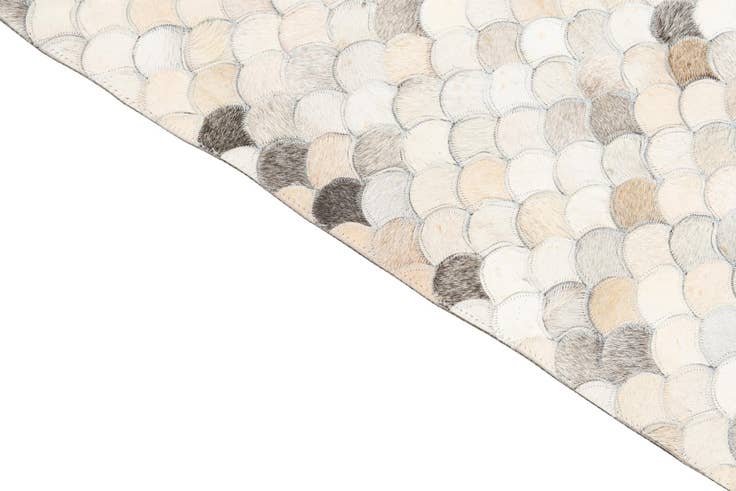 Detail image of 8' x 10' Cowhide Leather Rug