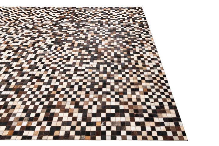 8' x 10' Cowhide Leather Rug