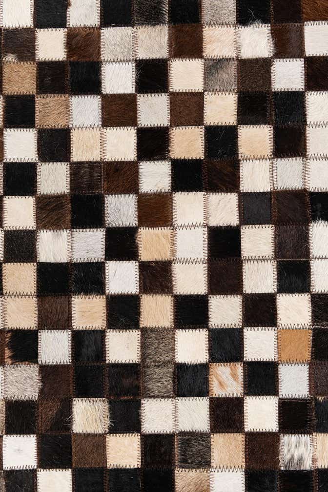 8' x 10' Cowhide Leather Rug