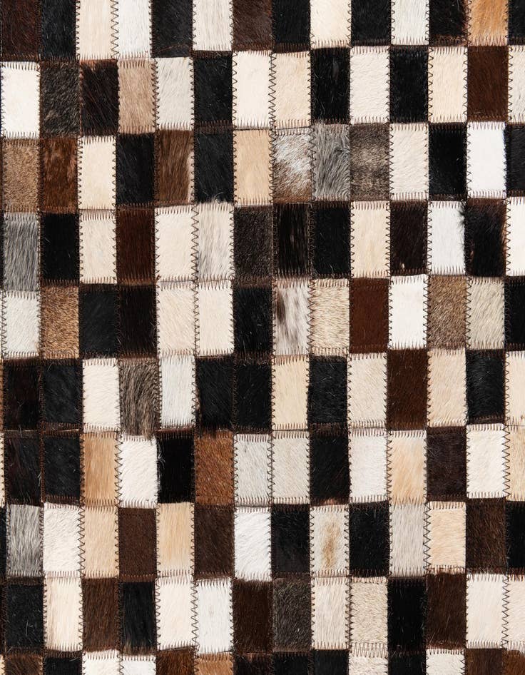 Detail image of 8' x 10' Cowhide Leather Rug