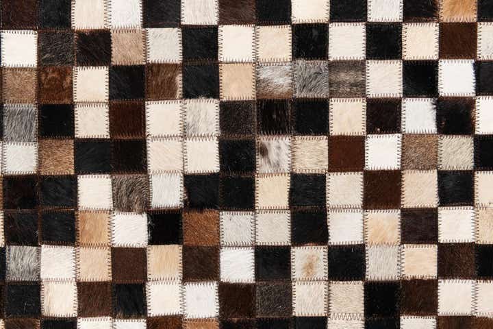 8' x 10' Cowhide Leather Rug