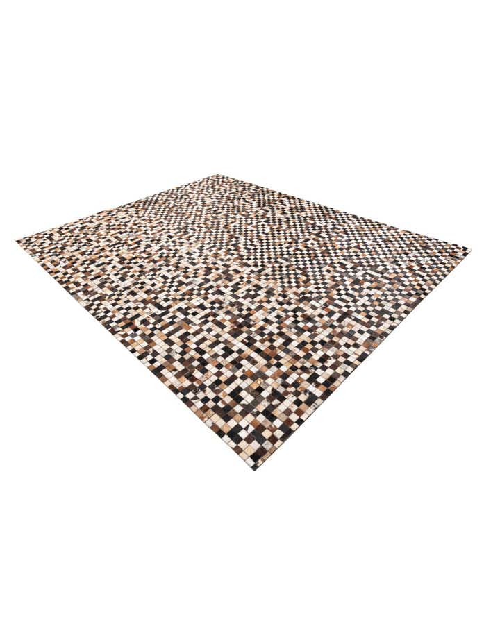 8' 2 x 10' 2 Cowhide Leather Rug