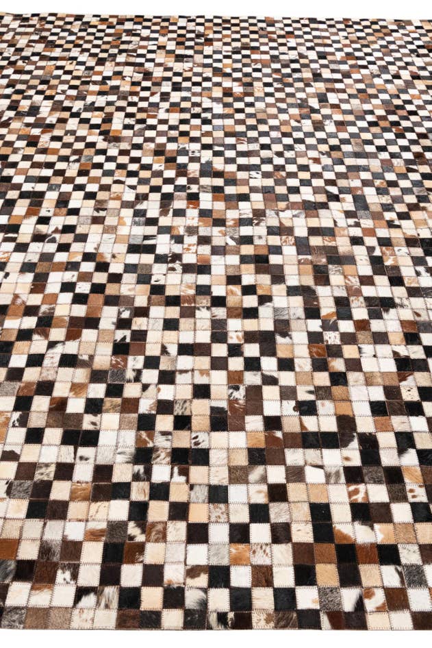 Detail image of 8' 2 x 10' 2 Cowhide Leather Rug