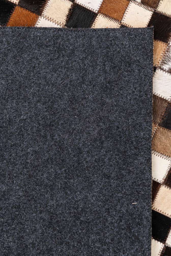 8' 2 x 10' 2 Cowhide Leather Rug