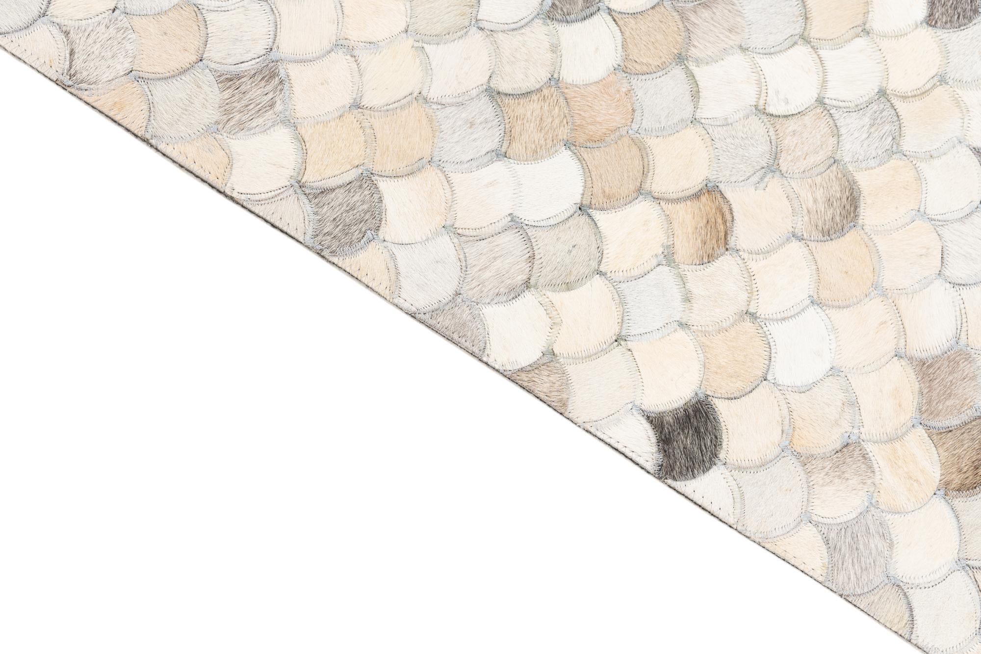 8' x 10' Cowhide Leather Rug